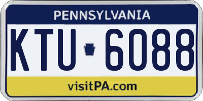 PA license plate KTU6088