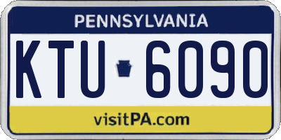 PA license plate KTU6090