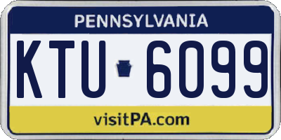 PA license plate KTU6099