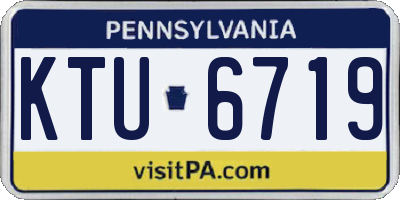 PA license plate KTU6719