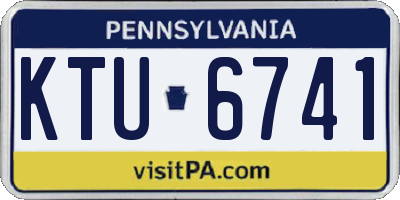 PA license plate KTU6741