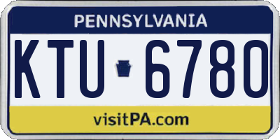PA license plate KTU6780