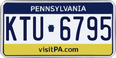 PA license plate KTU6795