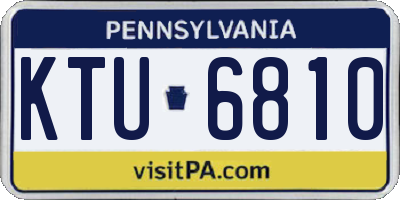 PA license plate KTU6810