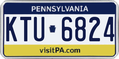 PA license plate KTU6824