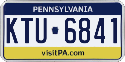 PA license plate KTU6841
