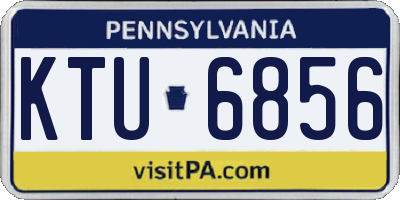 PA license plate KTU6856