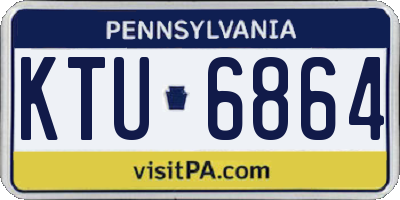 PA license plate KTU6864