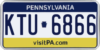 PA license plate KTU6866