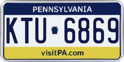 PA license plate KTU6869