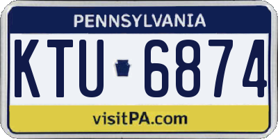PA license plate KTU6874