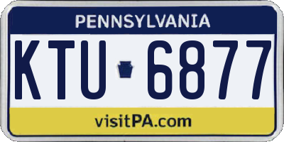 PA license plate KTU6877