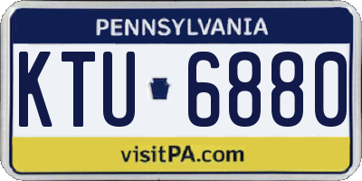 PA license plate KTU6880