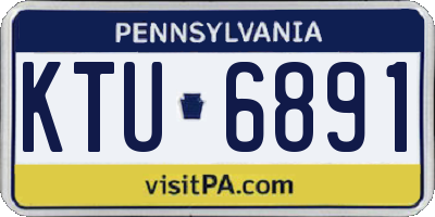 PA license plate KTU6891