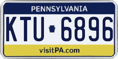 PA license plate KTU6896