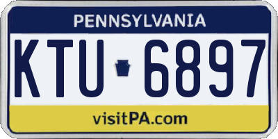 PA license plate KTU6897