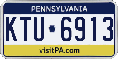 PA license plate KTU6913