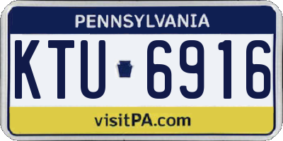 PA license plate KTU6916