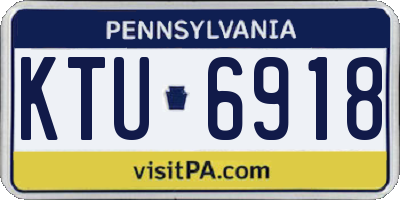 PA license plate KTU6918