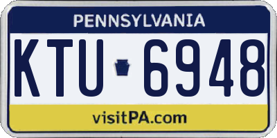 PA license plate KTU6948