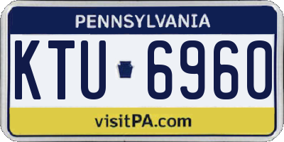 PA license plate KTU6960