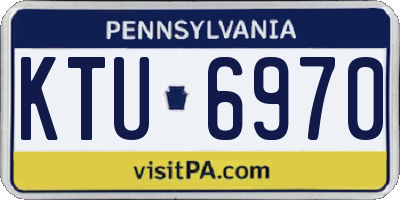 PA license plate KTU6970