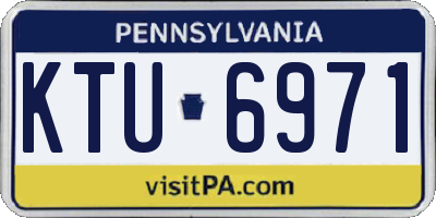 PA license plate KTU6971