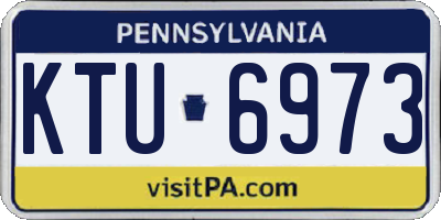 PA license plate KTU6973