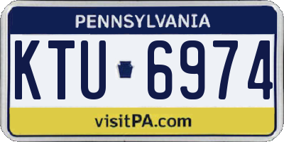 PA license plate KTU6974