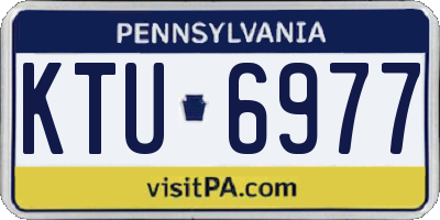 PA license plate KTU6977