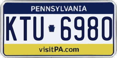 PA license plate KTU6980