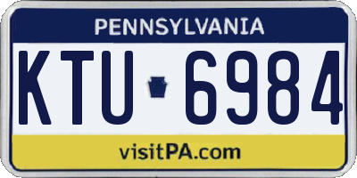PA license plate KTU6984