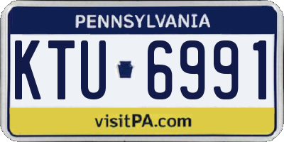 PA license plate KTU6991