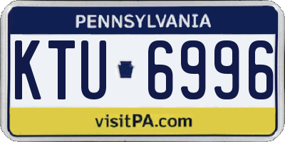 PA license plate KTU6996