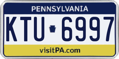 PA license plate KTU6997