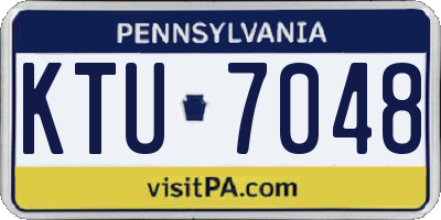 PA license plate KTU7048