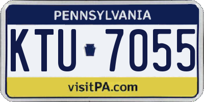 PA license plate KTU7055