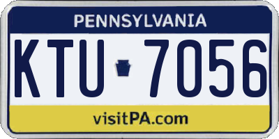 PA license plate KTU7056