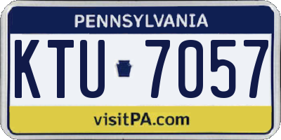 PA license plate KTU7057