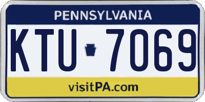 PA license plate KTU7069