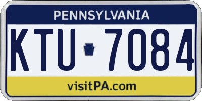 PA license plate KTU7084