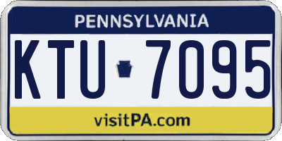 PA license plate KTU7095