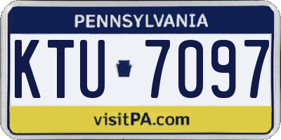 PA license plate KTU7097