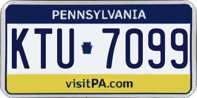 PA license plate KTU7099