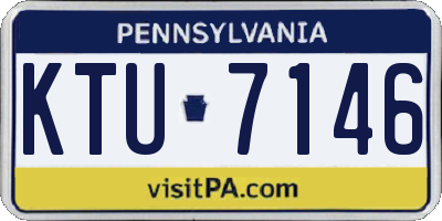 PA license plate KTU7146