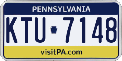 PA license plate KTU7148