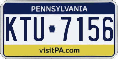 PA license plate KTU7156