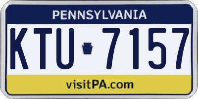 PA license plate KTU7157