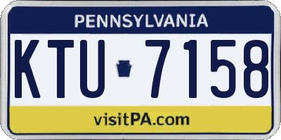PA license plate KTU7158