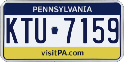 PA license plate KTU7159